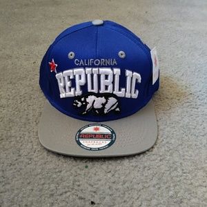 California Republic snapback Navy/blue hat